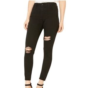 OLD NAVY Rockstar Black Super Skinny Ankle Distressed Jeans—SZ. 6